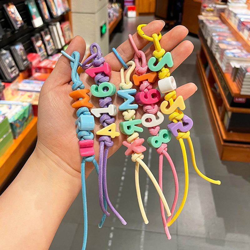 Personalized Customization Knitted Letter Hanging Rope Backpack Hanging Ornaments 265004