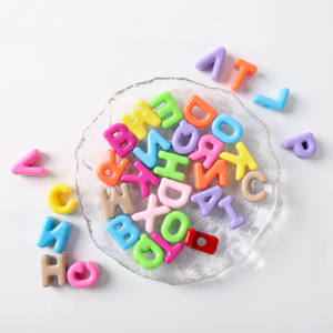 Acrylic Colored Letter Beads For DIY 10 Pieces/bag Mobile Phone Chain Bag With Keychain Material 265010
